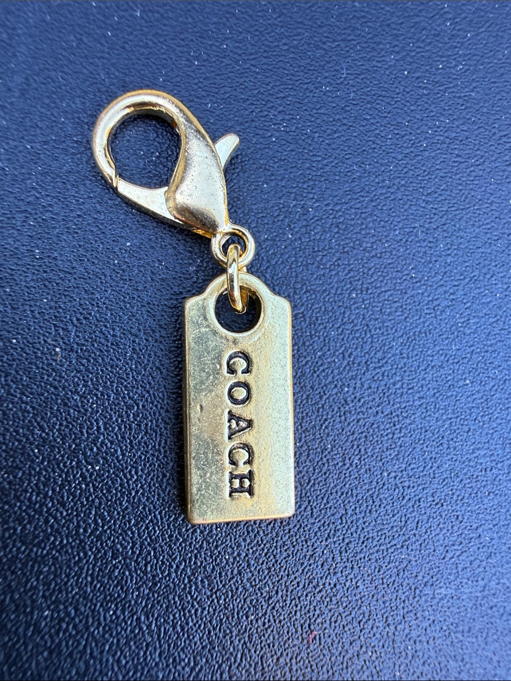 Coach Gold Tag Charm Key Clip